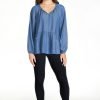 Woven Peplum Top