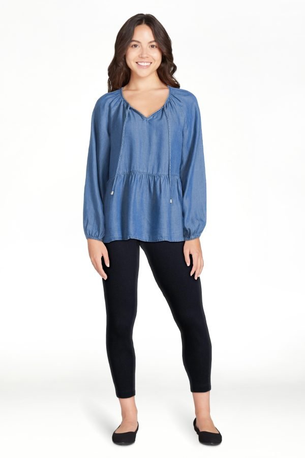 Woven Peplum Top
