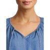 Woven Peplum Top