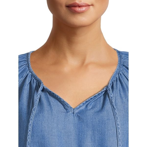 Woven Peplum Top