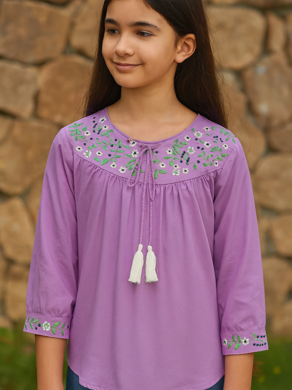 Embroidered Tunic top