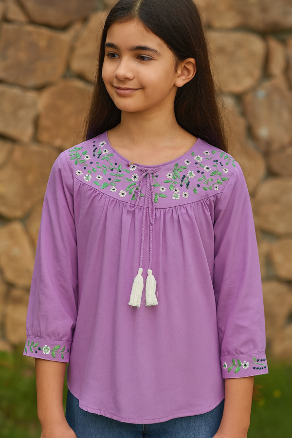 Embroidered Tunic top