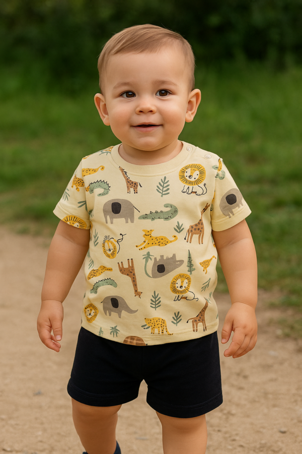 Boys' printed 2 piece set