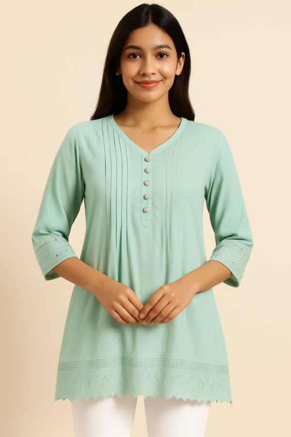 Embroidered Tunic top