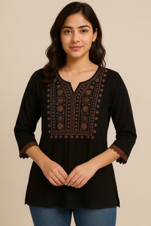 Embroidered Tunic top