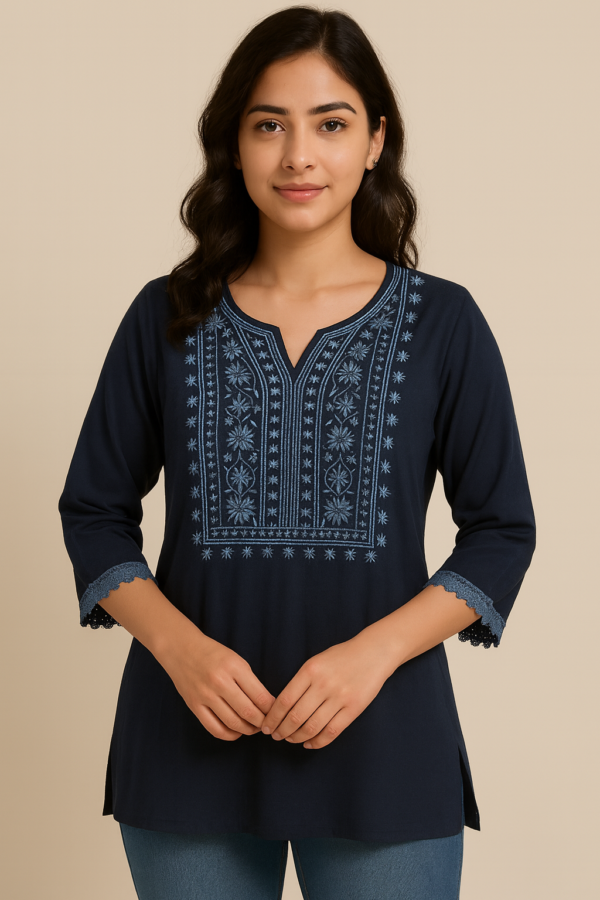 Embroidered Tunic top
