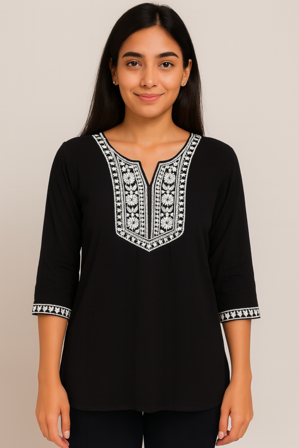 Embroidered Tunic top