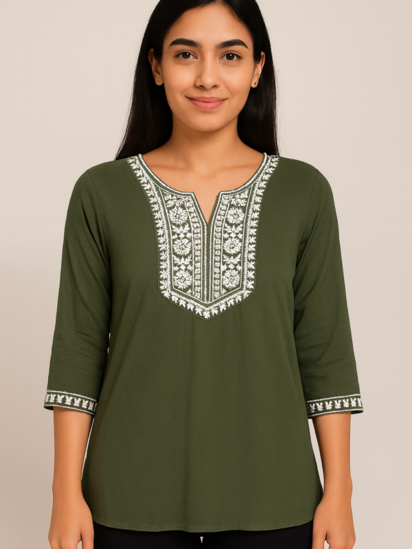 tunic Embroidered Tunic top