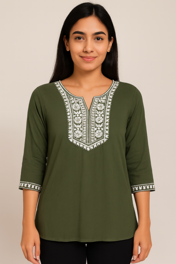 Embroidered Tunic top