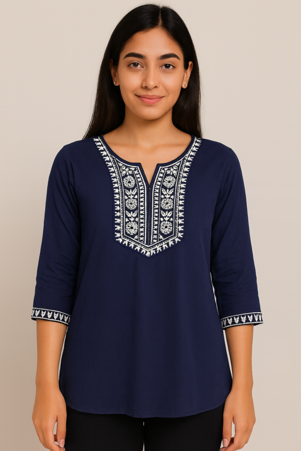 Embroidered Tunic top