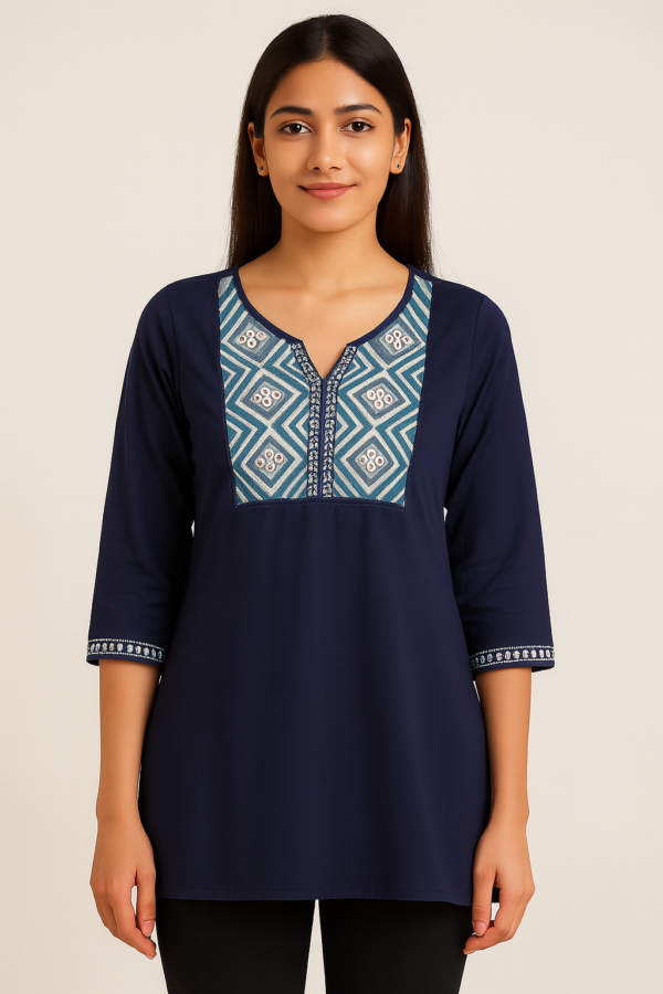 Embroidered Tunic top