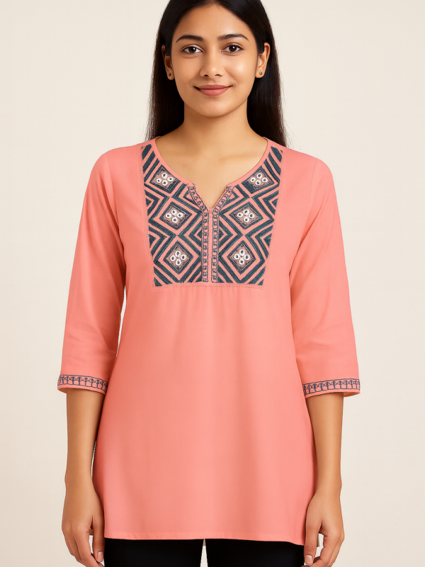 tunic Embroidered Tunic top