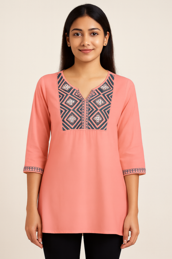 Embroidered Tunic top