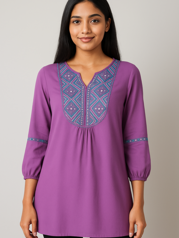 tunic Embroidered Tunic top