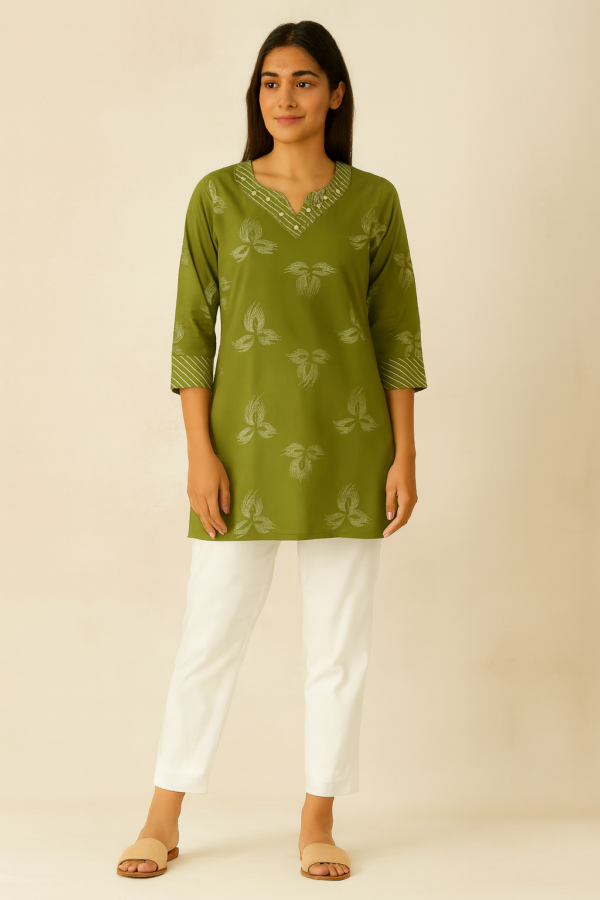 Printed Tunic top