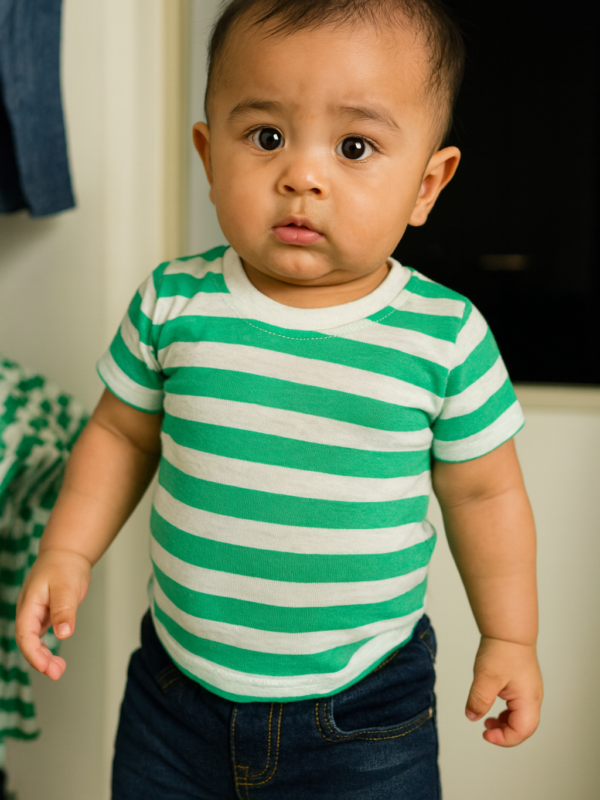 tshirt Boys' striped t-shirt