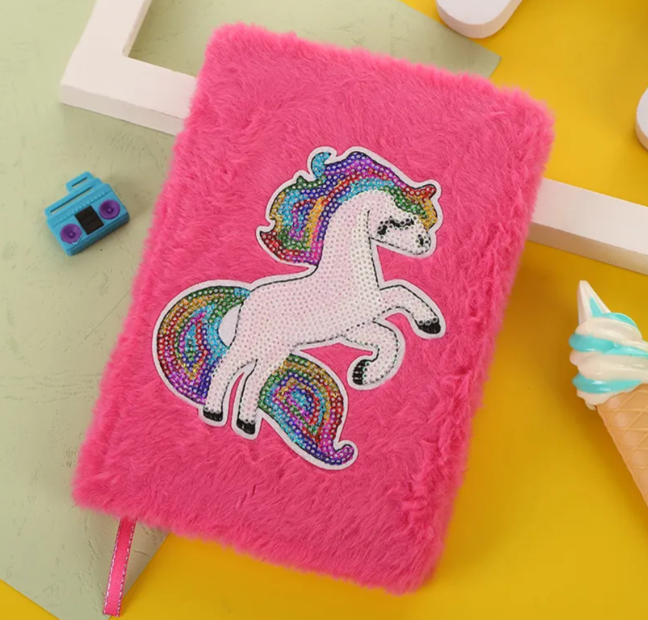 Fuzzy Plush Notebook - Cotton Island