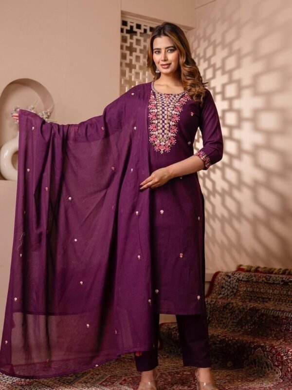 Embroidered 3-Piece Set