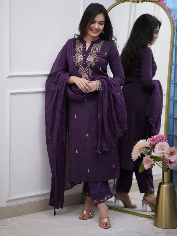 Embroidered 3-Piece Set