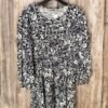 Cotton Rich Textured Yoke Mini Dress