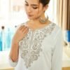 Ladies Colour Embroided Tunic Top