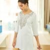 Ladies Colour Embroided Tunic Top
