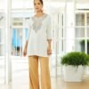 Ladies Colour Embroided Tunic Top