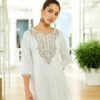 Ladies Colour Embroided Tunic Top