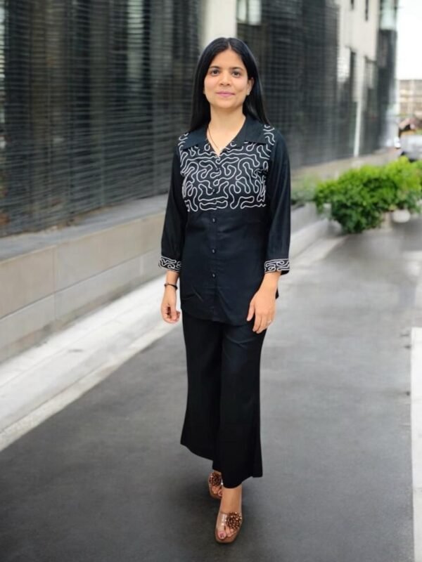 Ladies Embroided Cord Set