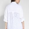 Embroidered Eyelet Oversized Shirt