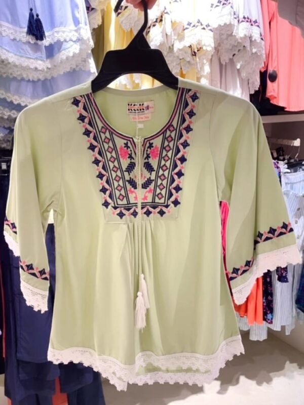 Embroidered Tunic top