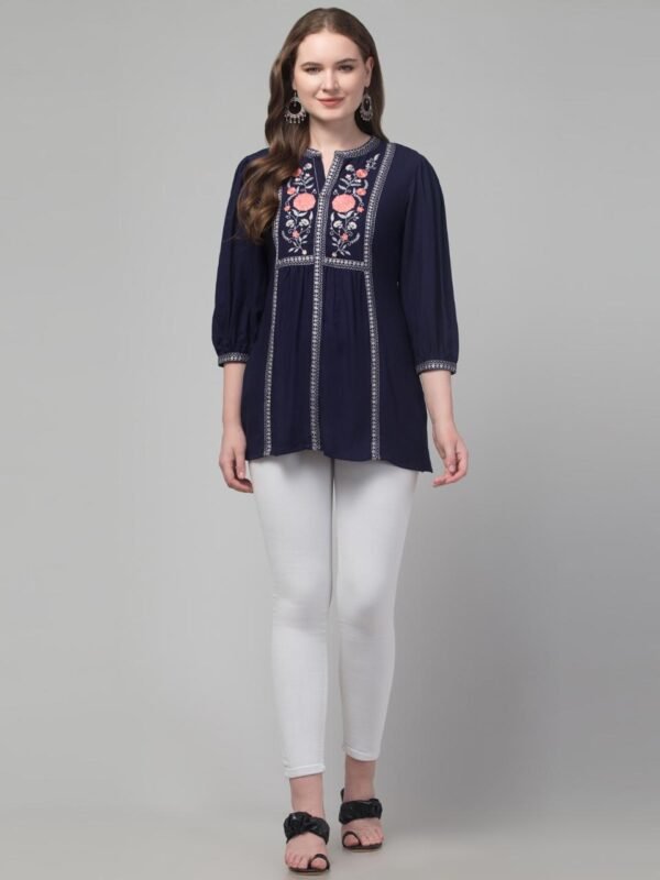 Embroidered Tunic Top