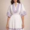 Exclusive Embroidered Fit & Flare Dress