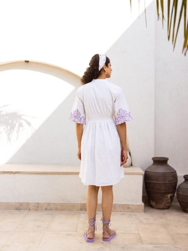 Exclusive Embroidered Fit & Flare Dress