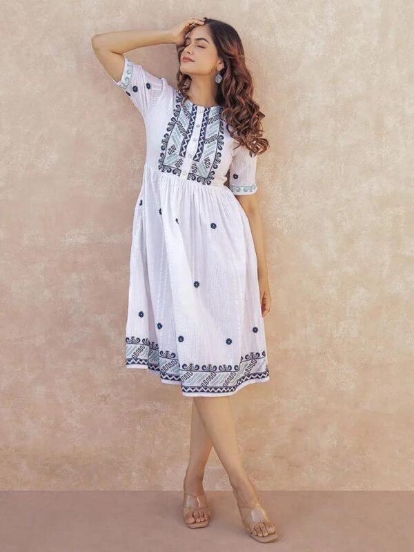 Light & Breezy Embroidered Cotton Dress