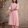 Rosewood Charm Kurta And Pant Set