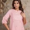 Rosewood Charm Kurta And Pant Set